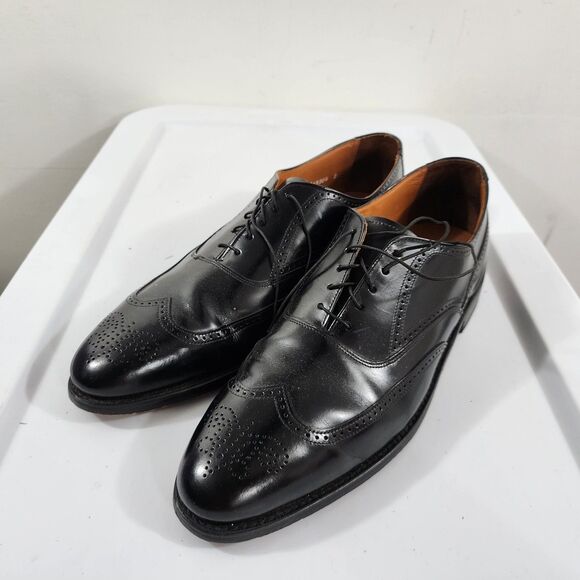 Bostonian Classics Black Leather Wingtip  Seess Shoes Lace-up Loafers Size 14D/B main image 13